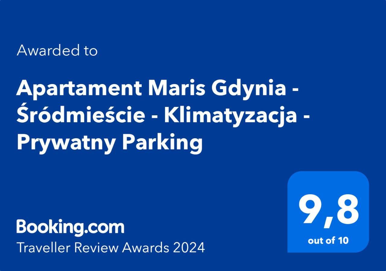 Apartament Maris Gdynia - Śródmieście - Klimatyzacja - Prywatny Parking Exterior foto